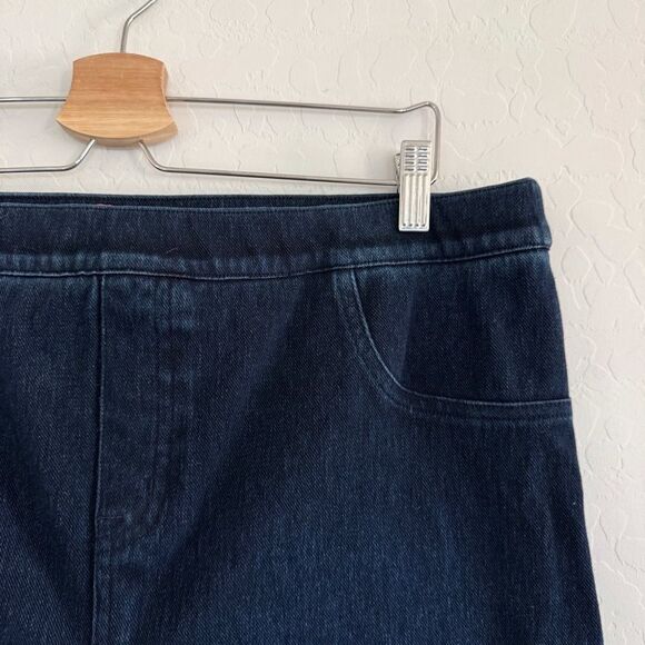 SPANX Jean‑ish Jean-ish Ankle Leggings in Twilight Rinse Size 2X Petite - Picture 6 of 14